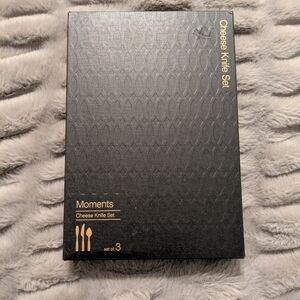 Moments Cheese Knife Set - Stainless Steel With Gold Handle